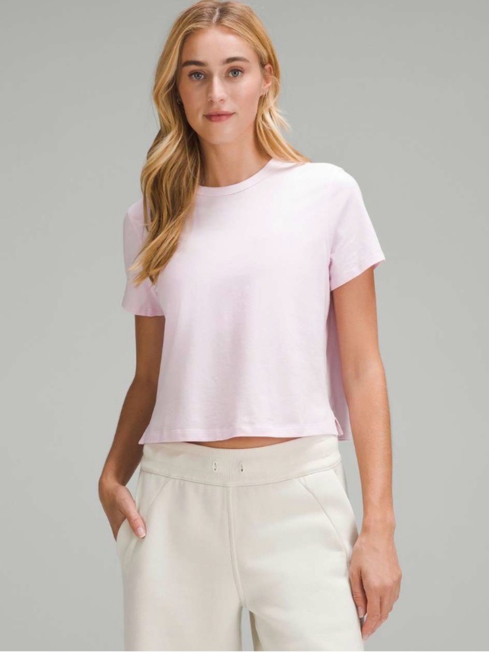 Lululemon Classic-Fit Cotton-Blend T-Shirt
Meadowsweet Pink Size 10